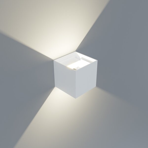 APLED - LED Екстериорна Стенна лампа CUBE 2xLED/3W/230V IP65