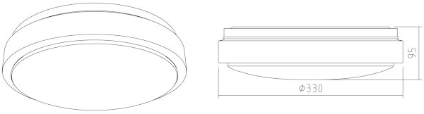 APLED - LED Плафониера LENS R TRICOLOR LED/12W/230V IP41 825lm