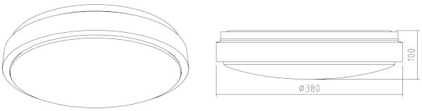 APLED - LED Плафониера LENS R TRICOLOR LED/24W/230V IP41 1680lm