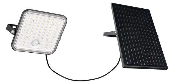 LED стенно външно осветително тяло с таймер и соларен панел (височина 19 cm) Acora – Reality