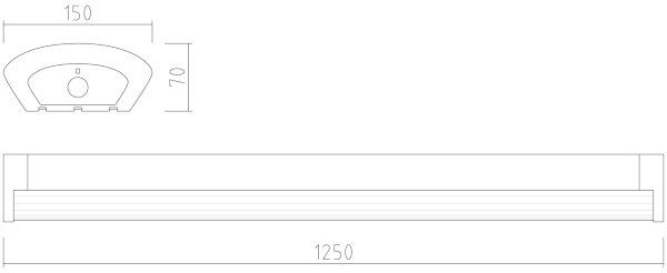 APLED - LED Лампа за повърхностен монтаж TROUT LED/36W/230V