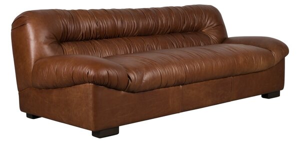 Кафяв кожен диван 214 cm Douglas – Dutchbone
