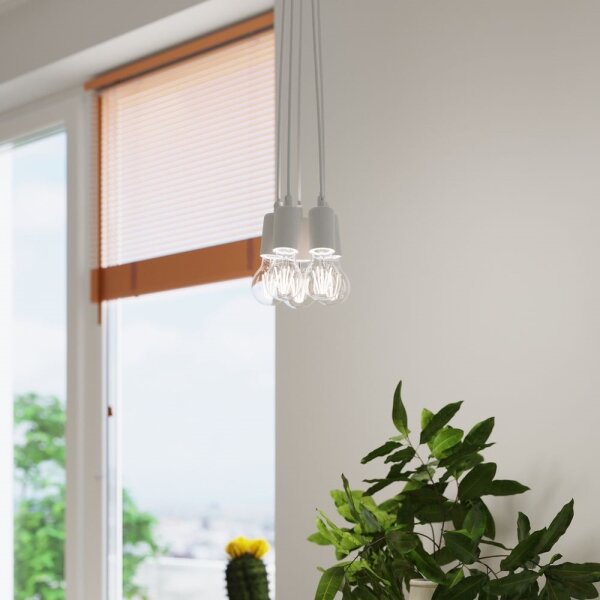 Полилей на верижка DIEGO 5xE27/60W/230V
