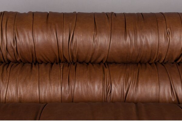 Кафяв кожен диван 214 cm Douglas – Dutchbone