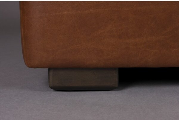 Кафяв кожен диван 214 cm Douglas – Dutchbone