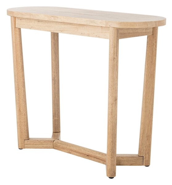 Конзолна маса от масивно каучуково дърво в естествен цвят 35x100 cm Serrone – Bloomingville