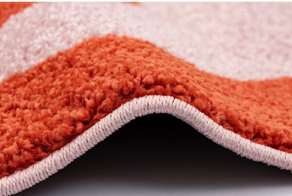 Червено-розов детски килим 80x150 cm Hugsy Coral – FD