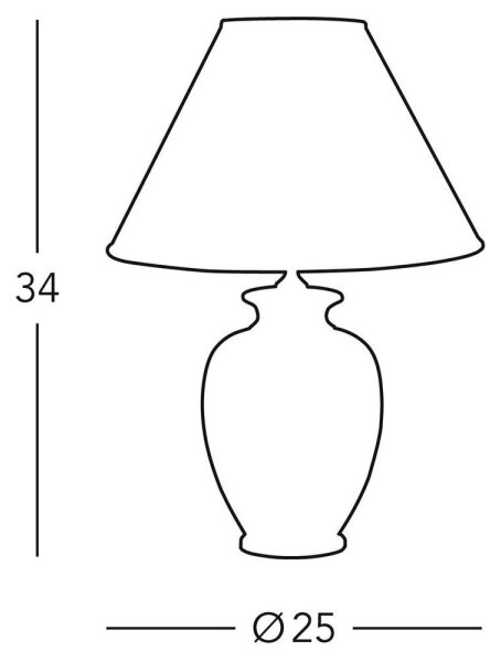 Kolarz 0014.73S.6 - Настолна лампа GIARDINO 1xE27/100W/230V