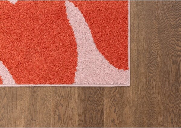 Червено-розов детски килим 80x150 cm Hugsy Coral – FD