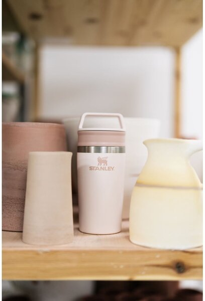 Светлорозова термочаша от неръждаема стомана 350 ml Café-To-Go Rose Quartz – Stanley