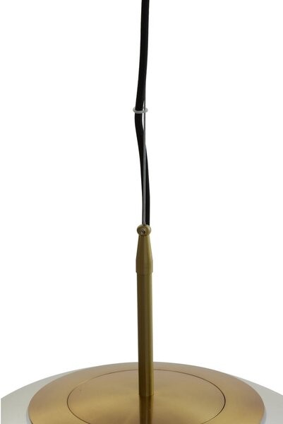 Висящо осветително тяло бронзово със стъклен абажур ø 48 cm Medina – Light & Living