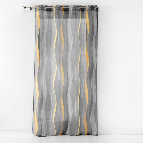 Сива завеса от воал 140x240 cm Ondulys – douceur d'intérieur