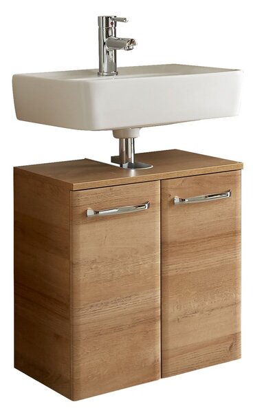 Стенен шкаф без мивка от декор от дъб в естествен цвят 53x60 cm Quickset 318 – Pelipal