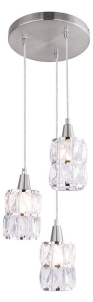 Globo 15760-3 - Кристален Полилей на верижка WOLLI 3xE14/40W/230V