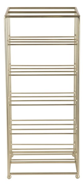 Метален стелаж за вино в златист цвят брой бутилки 10 25x57x22,5 cm Dual Floor – PT LIVING