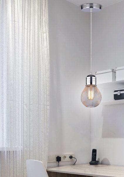 Полилей на въже GLIVA 1xE27/60W/230V