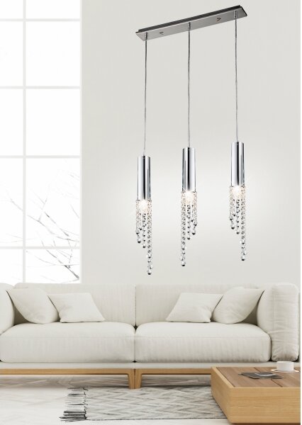 LED Полилей висящ на кабел DUERO 3xLED/3W/230V