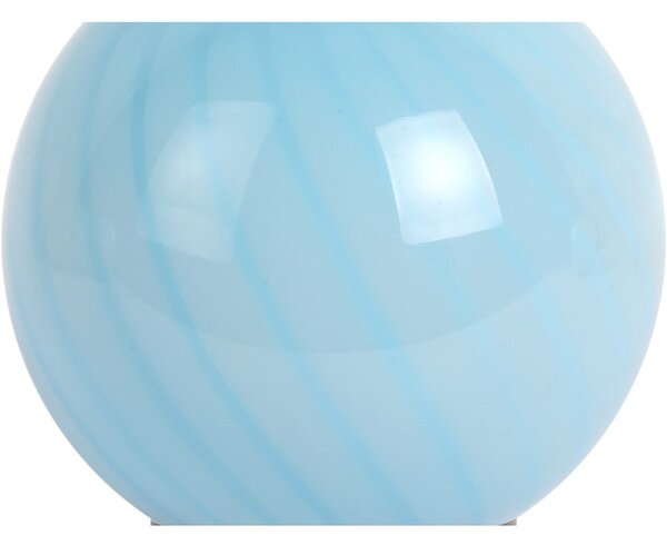 Светлосиня настолна лампа със стъклен абажур (височина 17 cm) Summer Globe – Leitmotiv