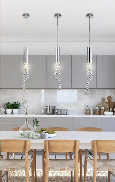 LED Полилей висящ на кабел DUERO LED/3W/230V
