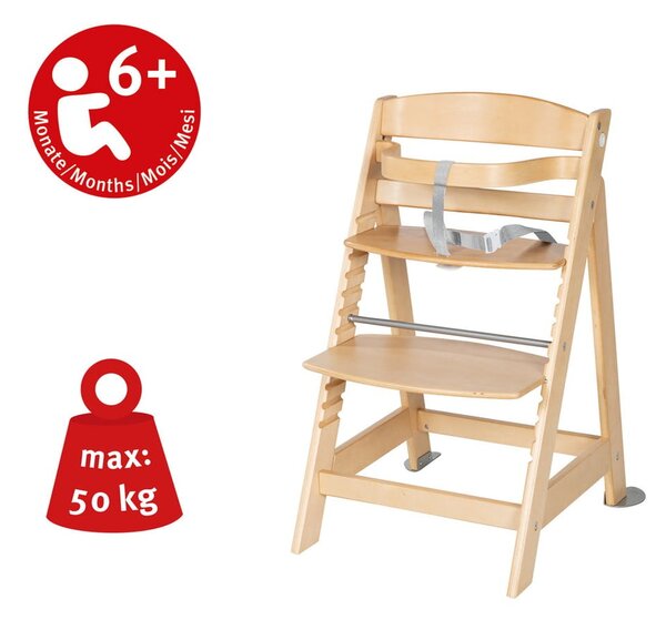 Стол за хранене в светлозелен и естествен цвят Style Born Up 2in1 – Roba