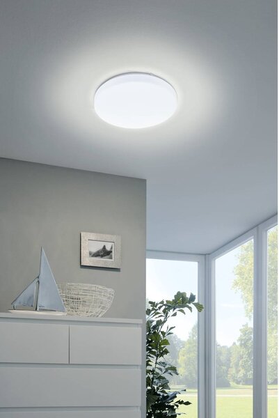 Бяло LED осветително тяло за таван FRANIA – EGLO