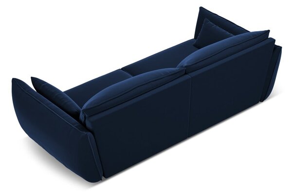 Тъмносин кадифен диван 208 cm Vanda – Mazzini Sofas