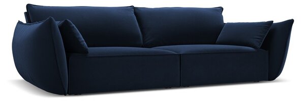 Тъмносин кадифен диван 208 cm Vanda – Mazzini Sofas