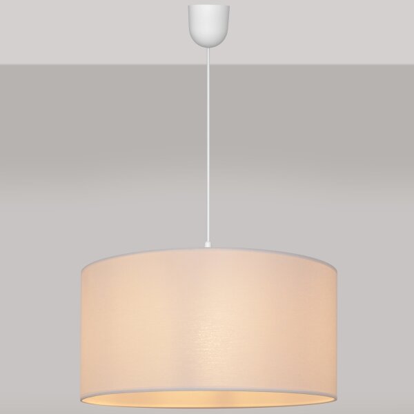 Висящ полилей ALBA 1xE27/15W/230V Ø 40 см бял