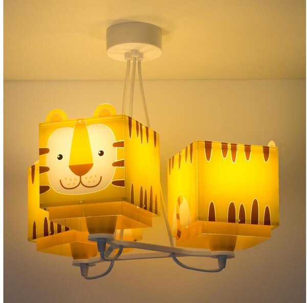 Dalber 64567 - Детски полилей LITTLE TIGER 3xE27 / 60W / 230V