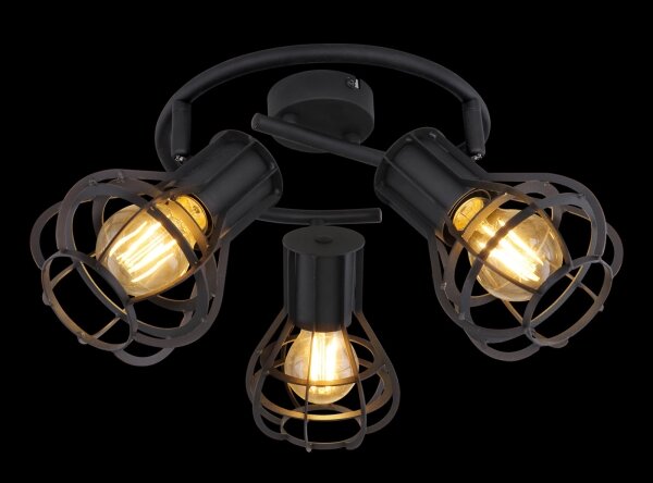 Globo 15388-3 - Прожектор, луна CLASTRA 3xE27/40W/230V