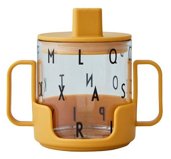 Горчичножълта бебешка чаша Grow With Your Cup Grow with Your Cup - Design Letters
