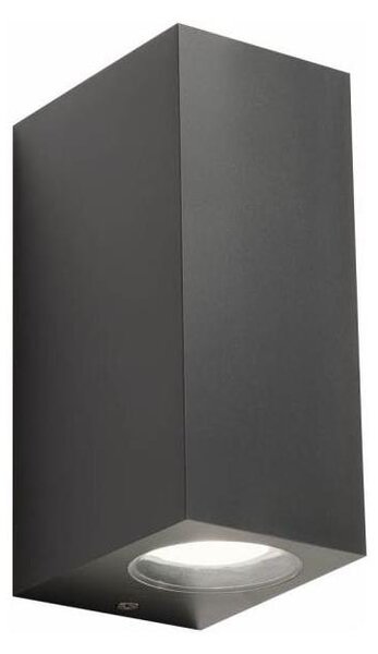 Redo 90152 - Външна стенна лампа PUNTA 2xGU10/7W/230V IP44
