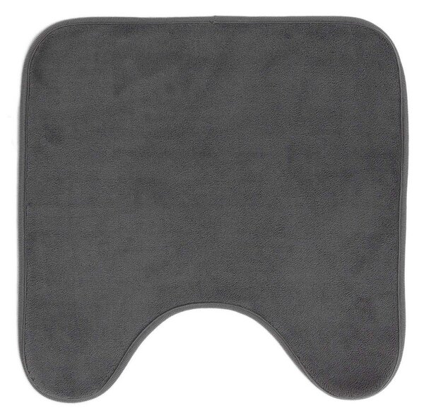 Антрацитен килим за баня WC 45x45 cm Vitamine – douceur d'intérieur