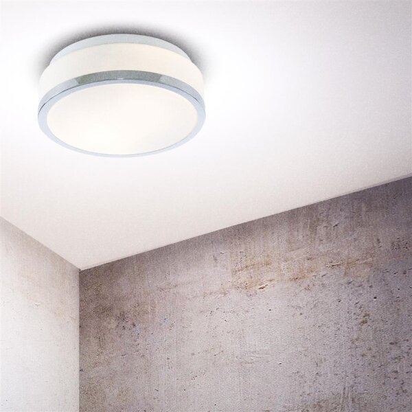 Searchlight 7039-23CC - Таванно осветително тяло за баня DISC 2xE27/60W/230V IP44