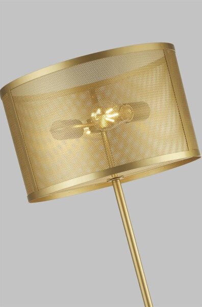 Searchlight EU2832-2GO - Подова лампа FISHNET 2xE27/60W/230V златна