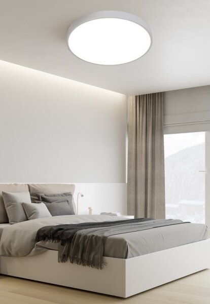 Top Light Metal 40B + д.у. - LED Димируем плафон LED/51W/230V + д.у. бял
