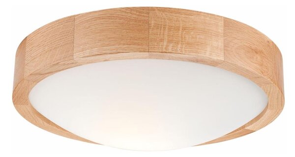 Потолен лампион OAK SLIM 1xE27/60W/230V, дъб, Ø 27 см