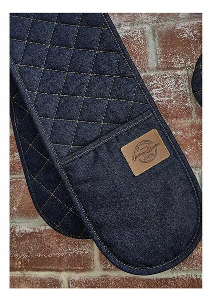Двойна кухненска ръкавица Oxford Denim - Cooksmart ®