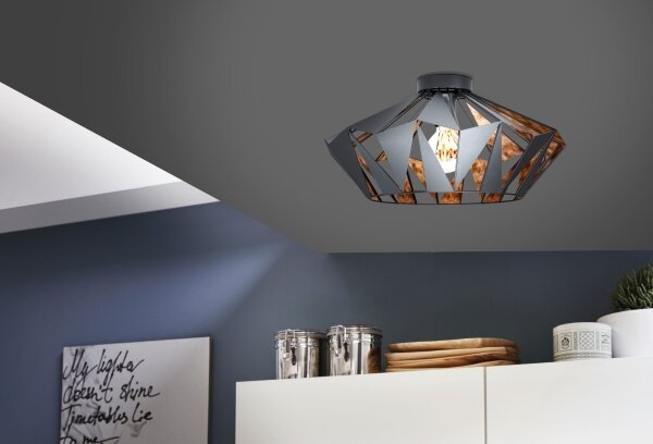 Eglo 43399 - Таванна лампа CARLTON 6 1xE27/60W/230V
