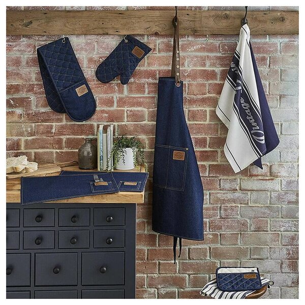 Комплект от 3 памучни кухненски кърпи Oxford Denim - Cooksmart ®