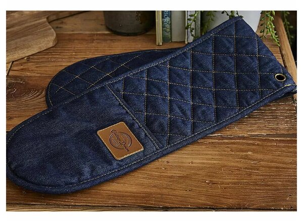 Двойна кухненска ръкавица Oxford Denim - Cooksmart ®