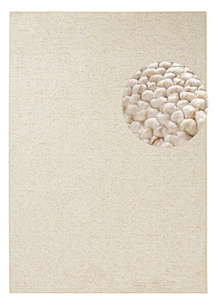 Кремав килим 80x150 cm Wolly – BT Carpet