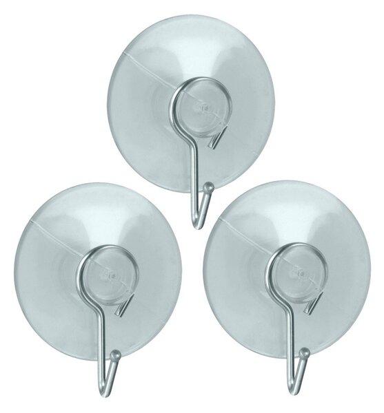 Пластмасови комплект куки 3 бр. без пробиване – Metaltex
