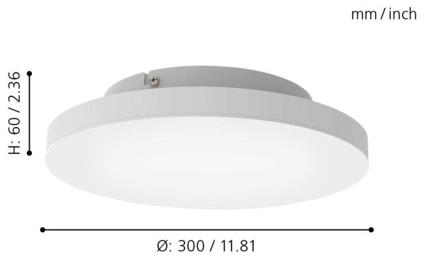 Eglo 99118 - LED RGB Димируема лампа TURCONA-C LED/15W/230V + дистанционно управление
