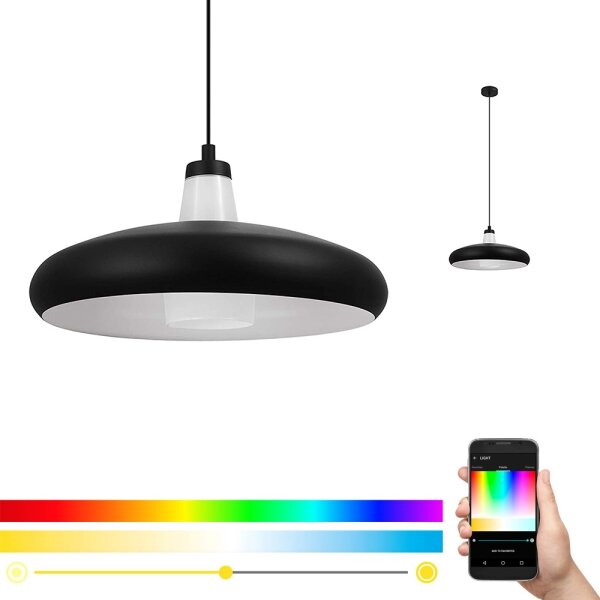 Eglo 99032 - LED RGB Димируем висящ полилей TABANERA-C 1xE27/9W/230V