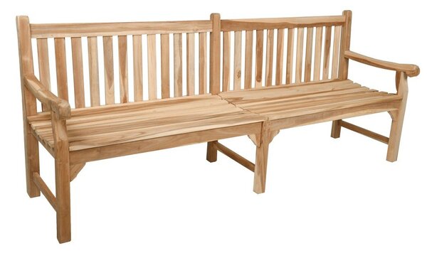Градинска пейка от масивно дърво в естествен цвят Madura – Garden Pleasure