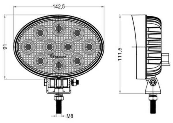 LED Автомобилен прожектор OSRAM LED/40W/10-30V IP68 5700K