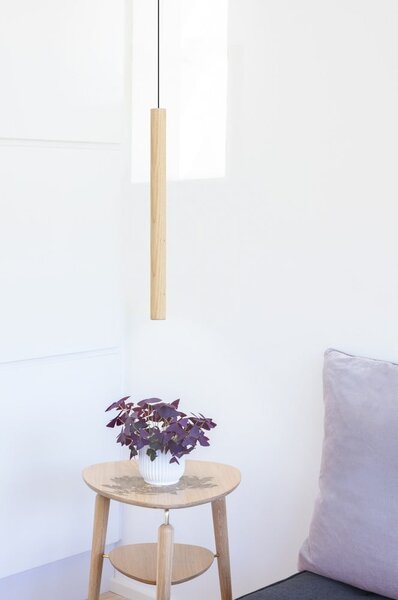 LED висяща лампа с дървен абажур ø 3 cm Chimes - UMAGE