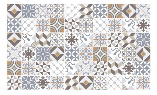Комплект от 60 стикера за стена Cement Tiles Liliania, 15 x 15 cm Liliana - Ambiance