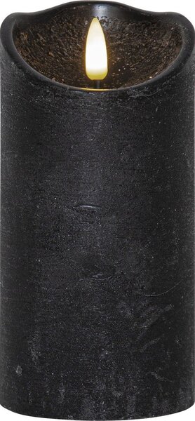 LED свещ от черен восък, височина 15 см Flamme Rustic - Star Trading